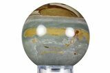 Polished Polychrome Jasper Sphere - Madagascar #358984-1